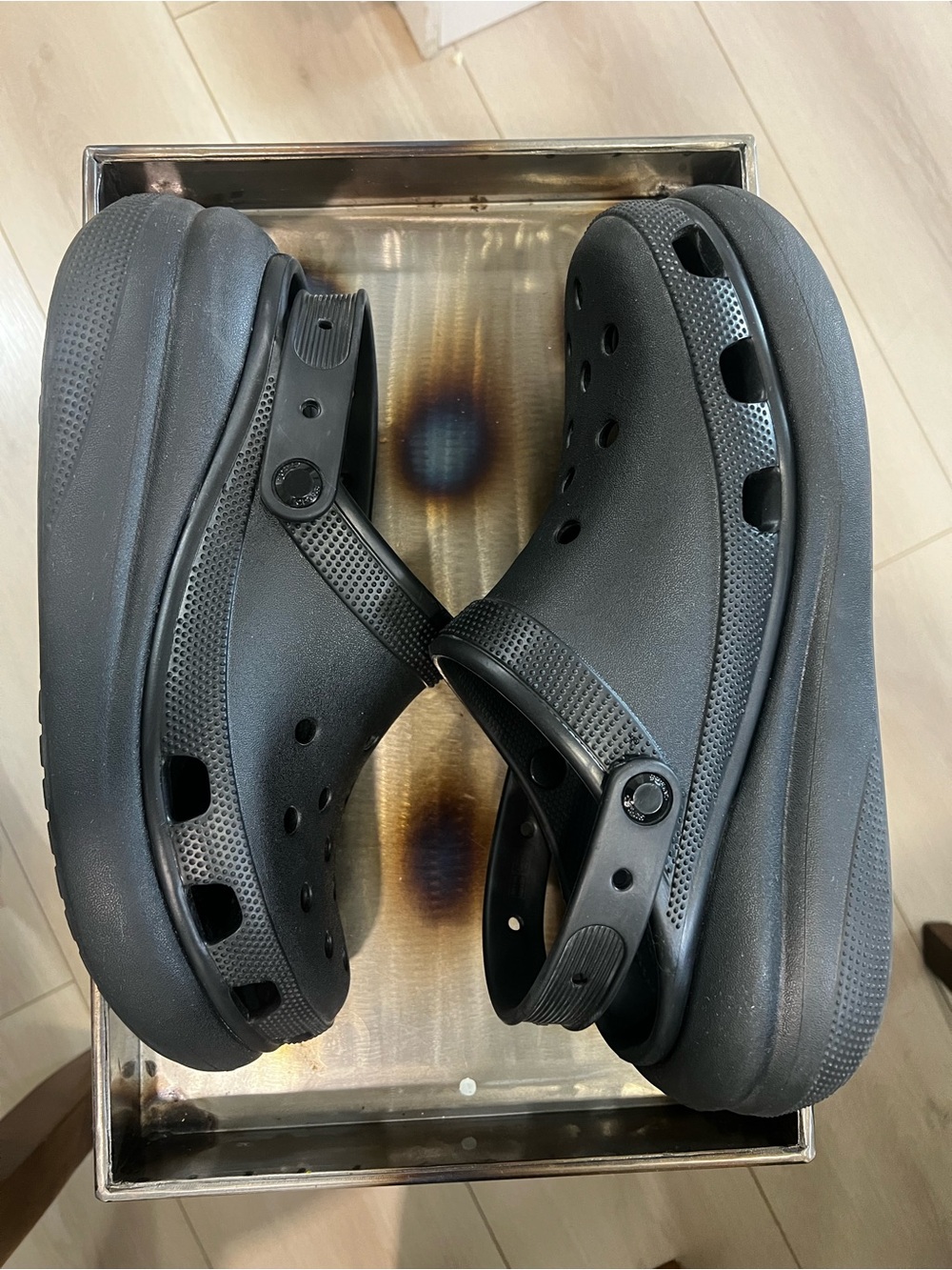 CROCS Platform Clogs - Men Black size 11